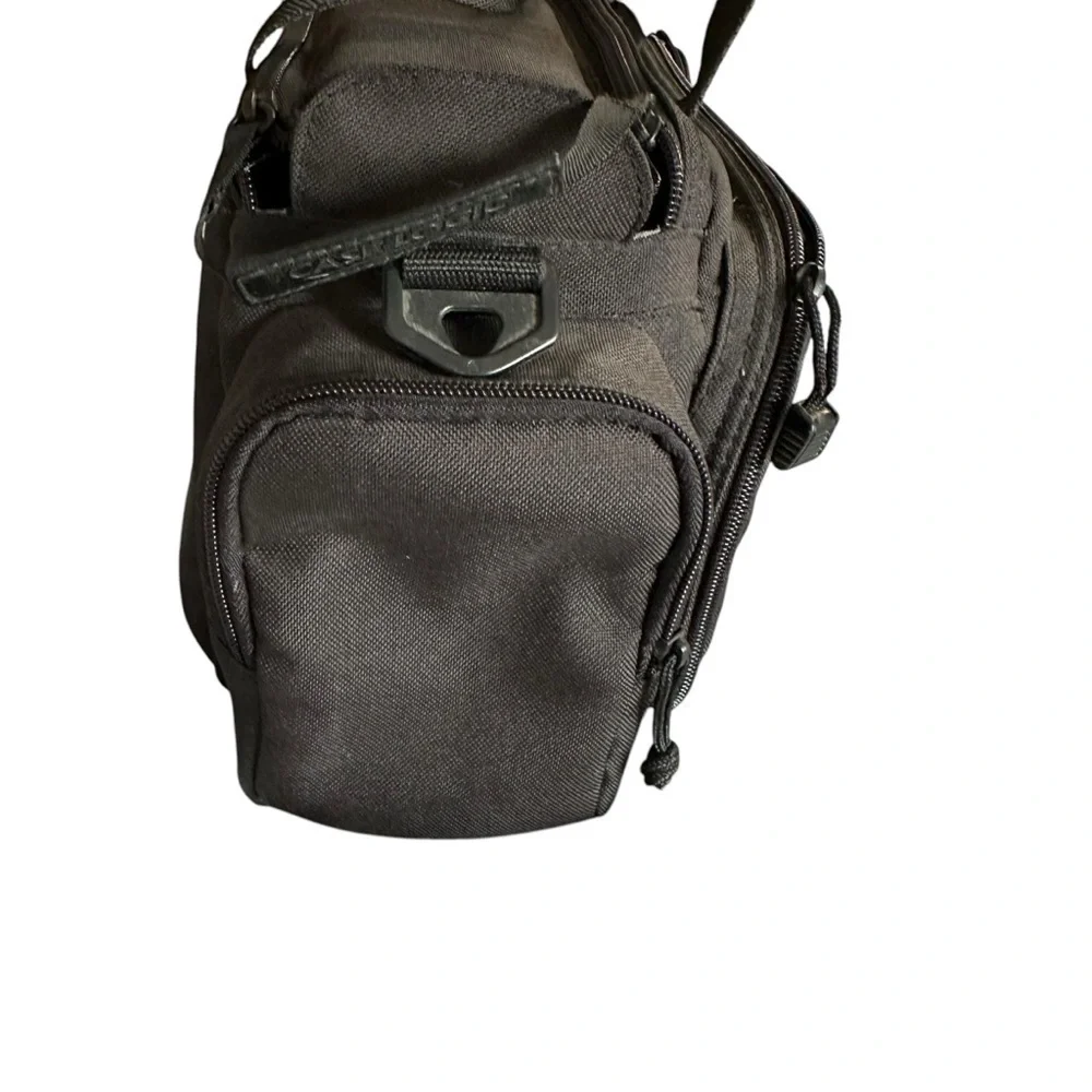 Black Camera Duffel Bag with Durable Material and Smooth Texture